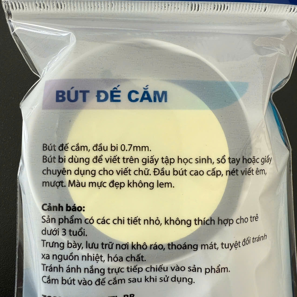Bút bi cặp gắn bàn Thiên Long PH-02 màu xanh