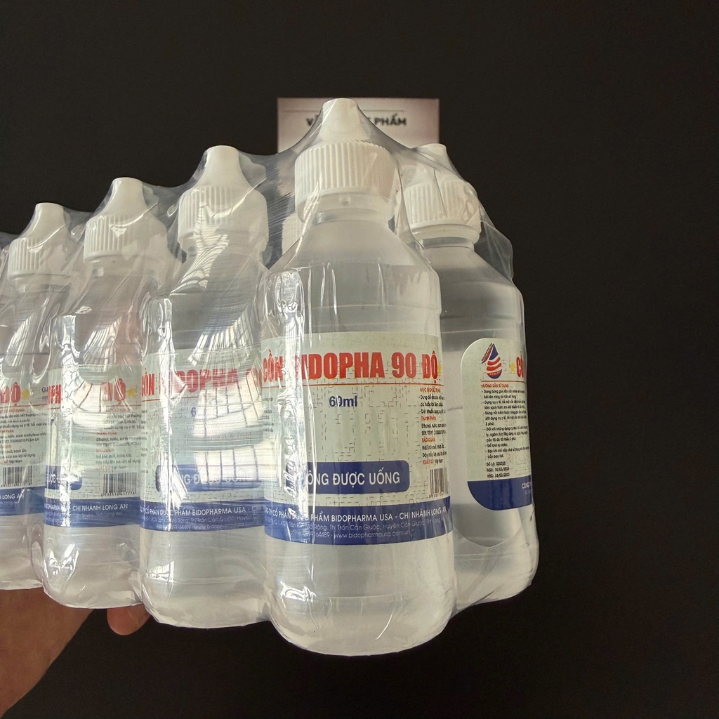 Cồn 90 độ Bidopha 60ml