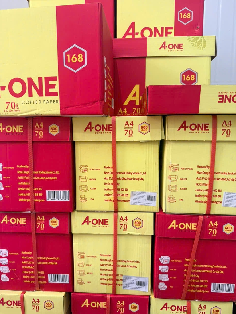 Giấy A4 trắng A-One 70GSM (500 tờ/ Ream)