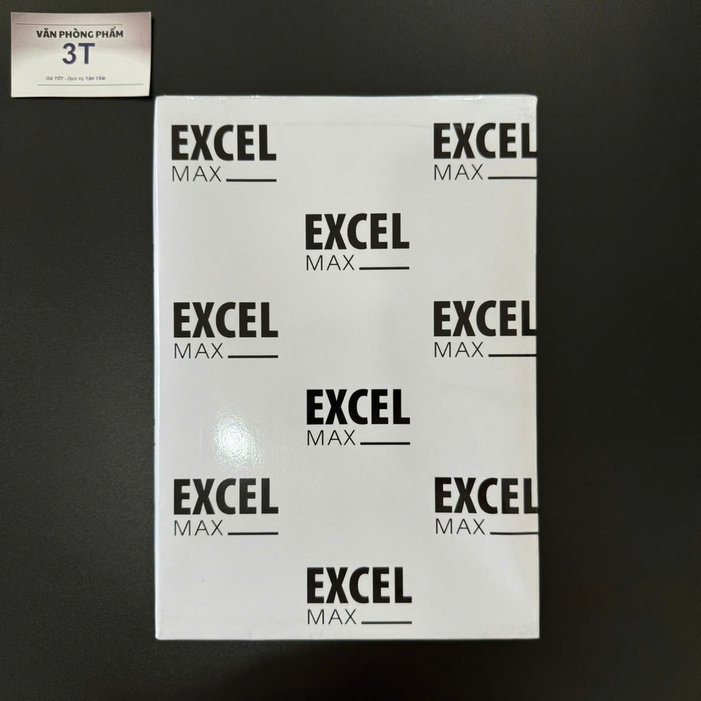 Giấy In Photocopy A4 Excel Max 72gsm Indo Trắng Sáng Láng Mịn 500 Tờ/Ream