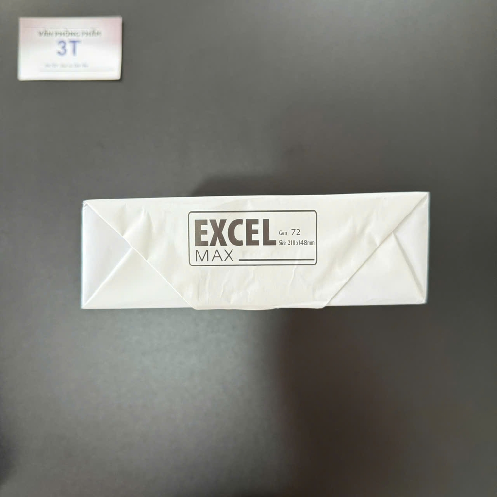Giấy In Photocopy A5 Excel Max 72gsm Indo Trắng Sáng Láng Mịn 500 Tờ/Ream