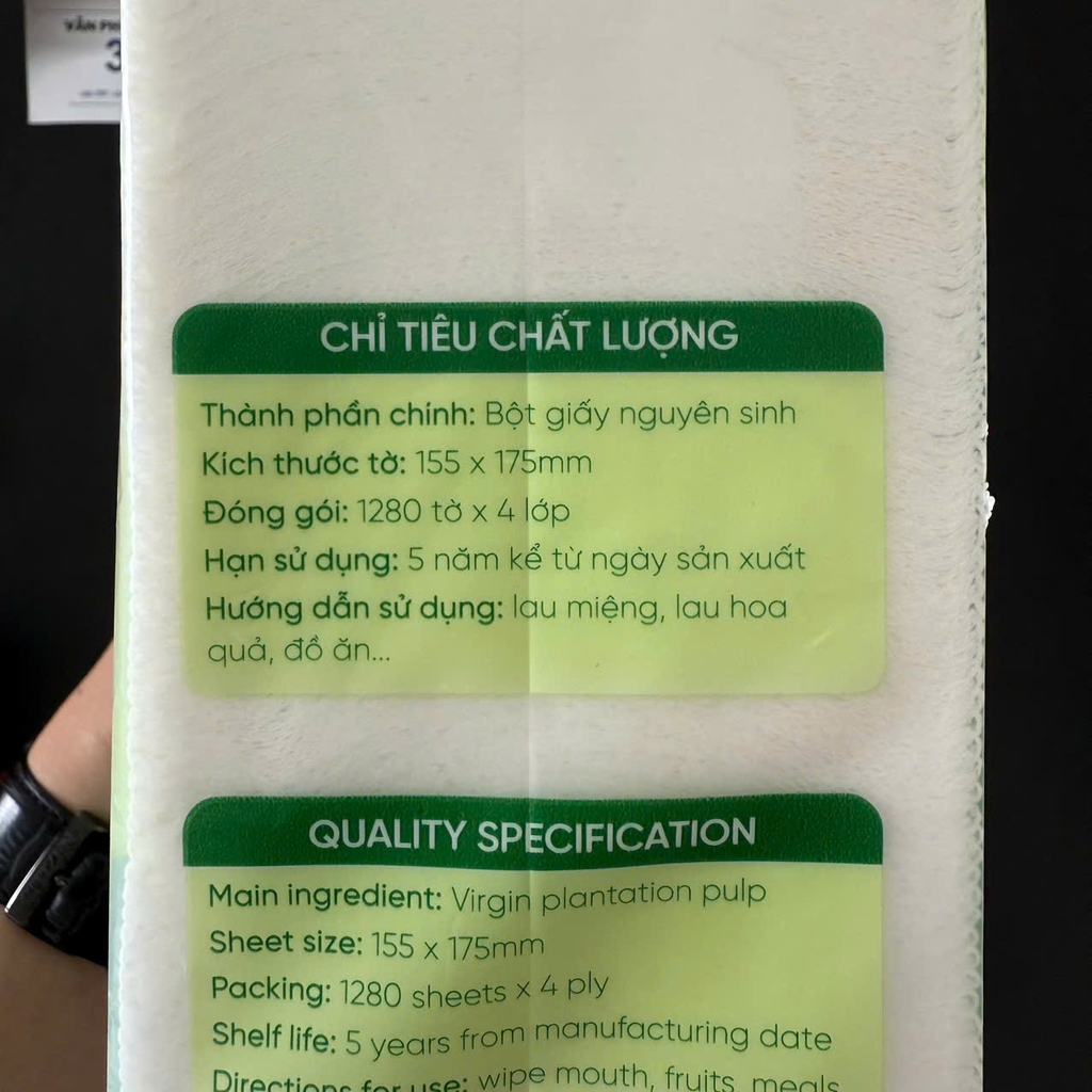Khăn giấy rút cao cấp treo tường ETIS (mua 3 bịch tặng 1 móc treo)