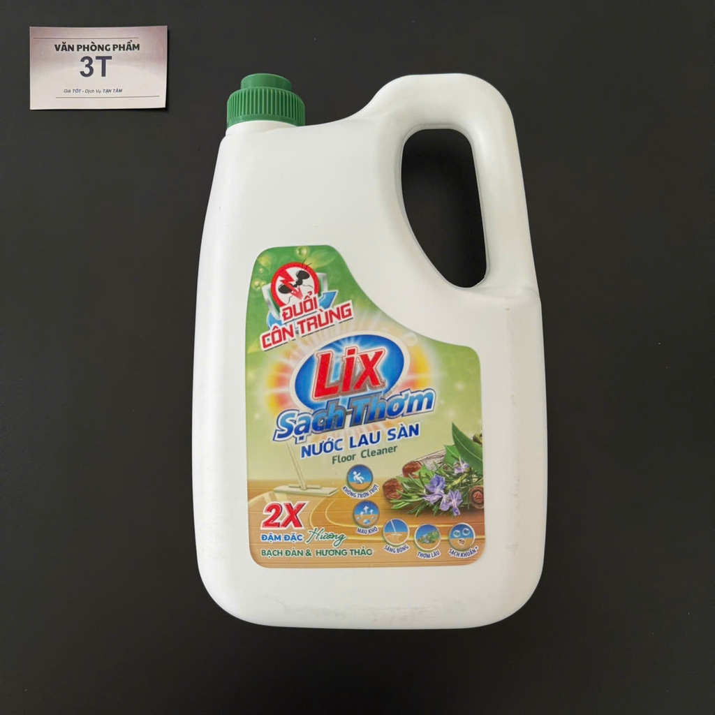 Nước lau sàn LIX đuổi côn trùng 3.6 lít (Mới)