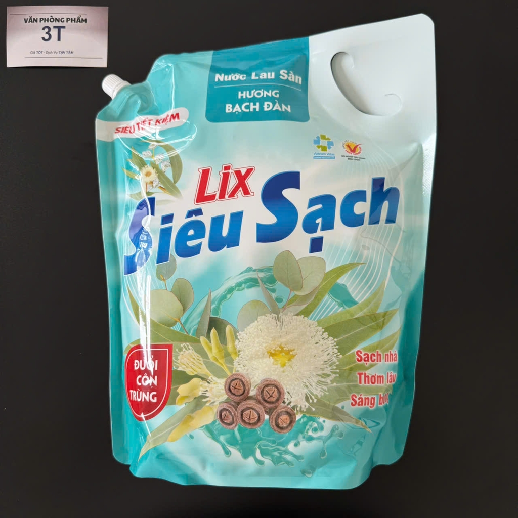 Nước lau sàn Lix 3.2L siêu sạch – Thơm lâu, đuổi côn trùng