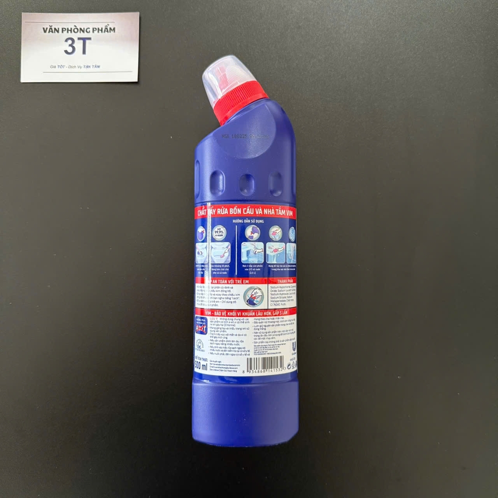 Nước tẩy nhà vệ sinh Vim diệt khuẩn 500ml