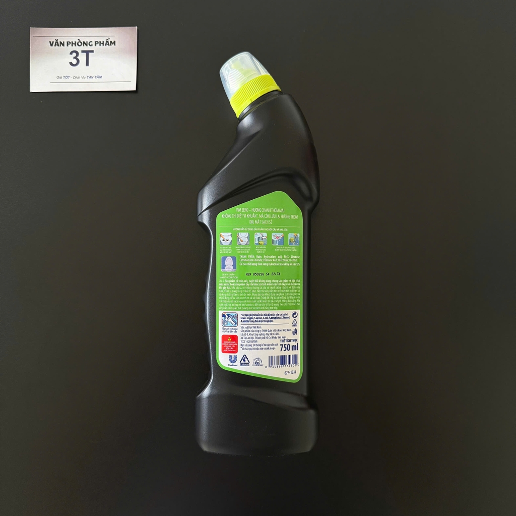 Nước Tẩy Bồn Cầu Vim Zero 750ml Hương Chanh