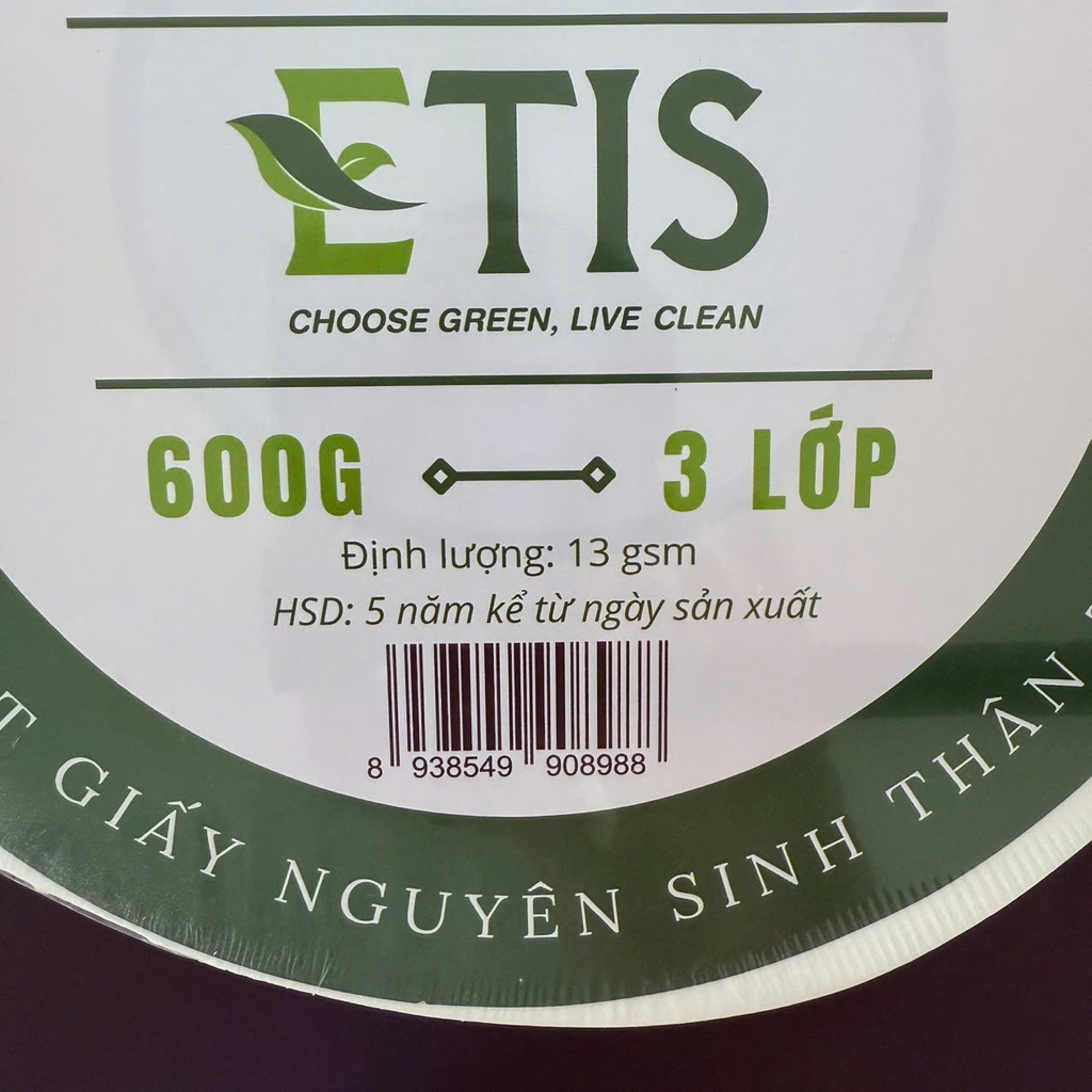Giấy vệ sinh 3 lớp ETIS cuộn lớn