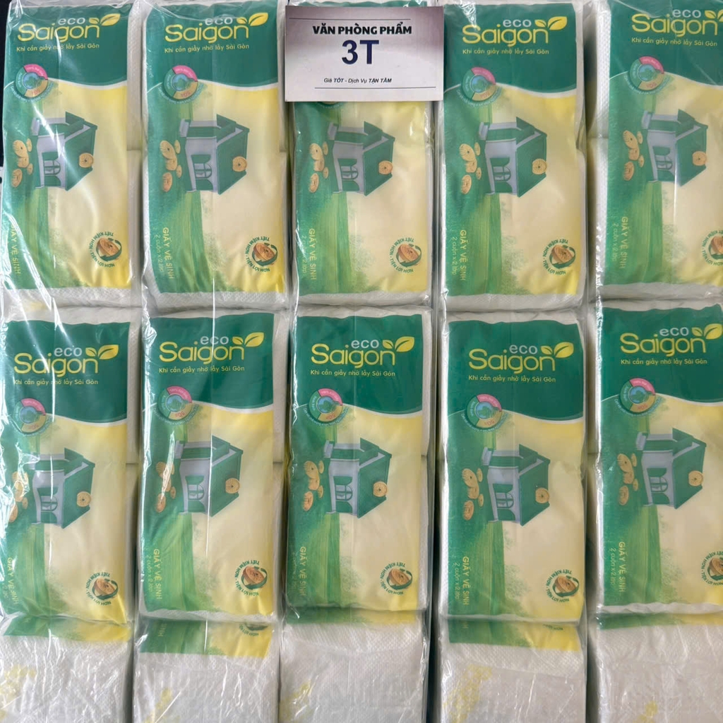 Giấy vệ sinh cuộn nhỏ Sài Gòn Eco (10 cuộn/lốc)