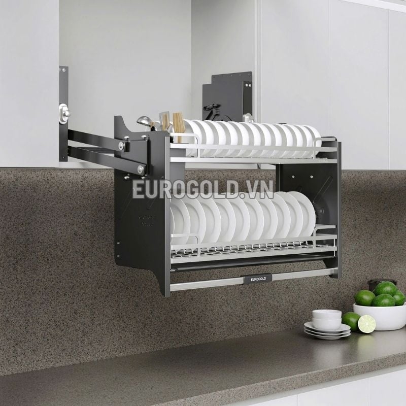 Giá bát di động Eurogold EVI180G - Inox SUS304, 80cm