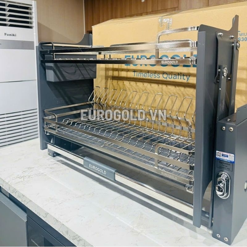 Giá bát di động Eurogold EVI190G - Inox SUS304, 90cm - ảnh 2
