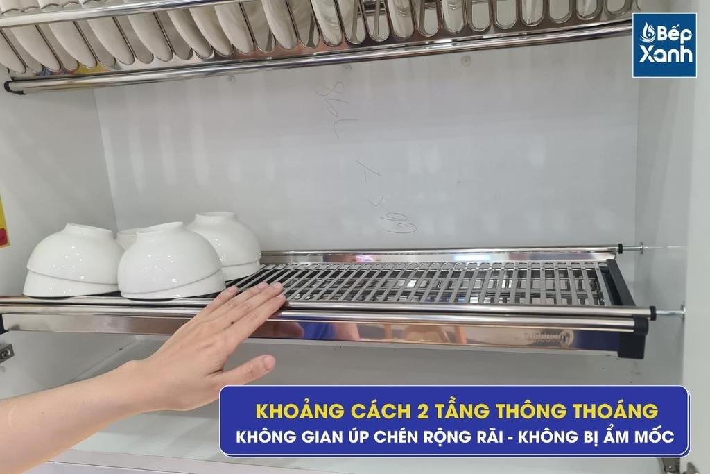 Giá bát cố định Eurogold EU01080 - Inox 201, 80cm - ảnh 3