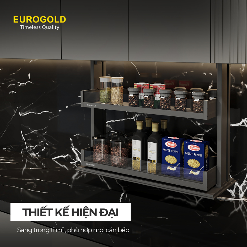 Giá gia vị nâng hạ điện Eurogold EMV2090 - 90cm - ảnh 3