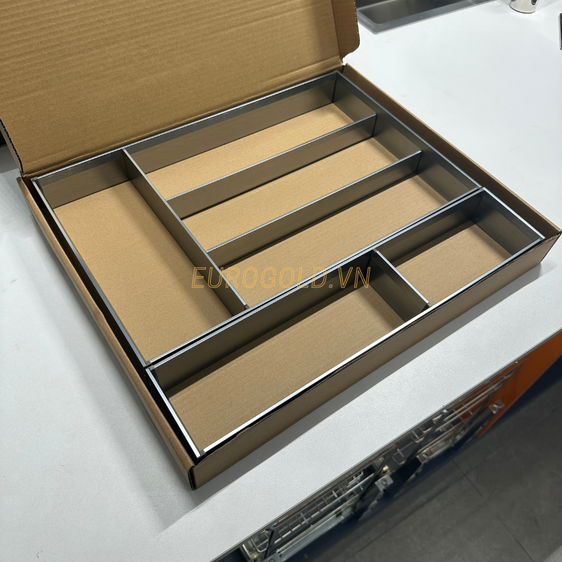 Khay chia nhôm phay xước Eurogold ETA016075 - ảnh 2