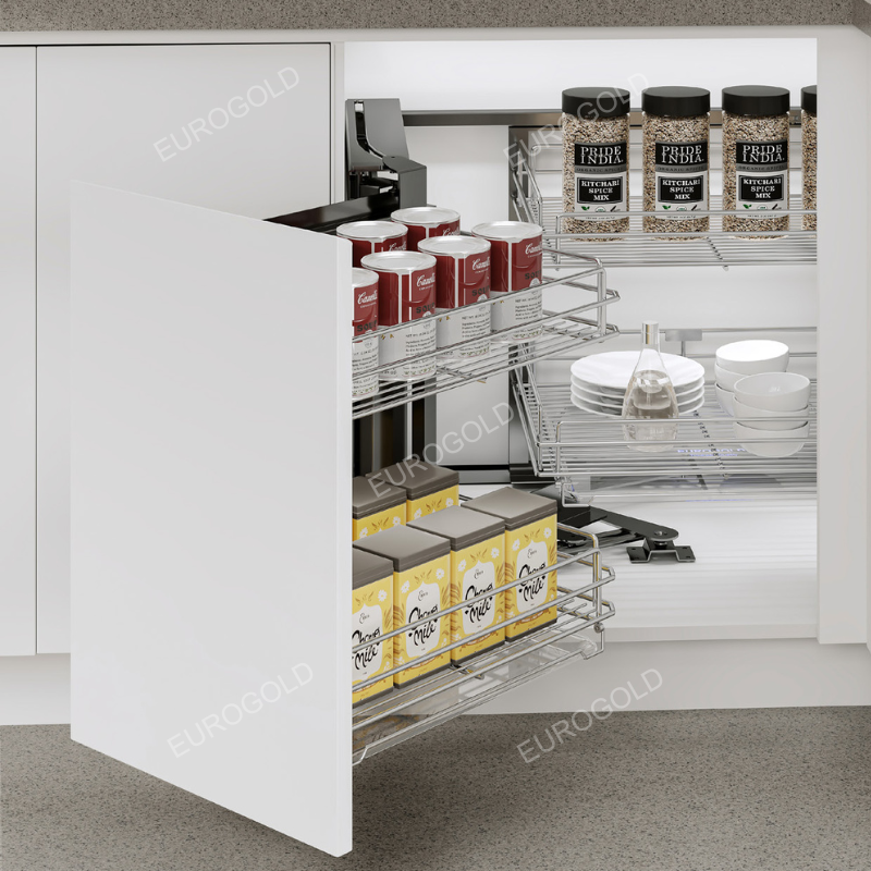 Giá góc liên hoàn Eurogold EPS101 - Inox SUS304, 90cm, trái - ảnh 2