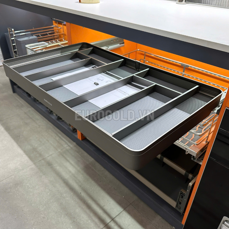 Khay chia nhôm phay xước Eurogold EUM7180G - 80cm - ảnh 2