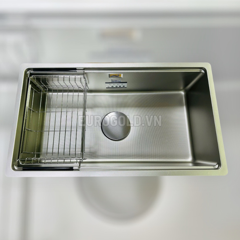 Chậu rửa bát Eurogold EUC17643EB - 760x430x230mm - ảnh 2