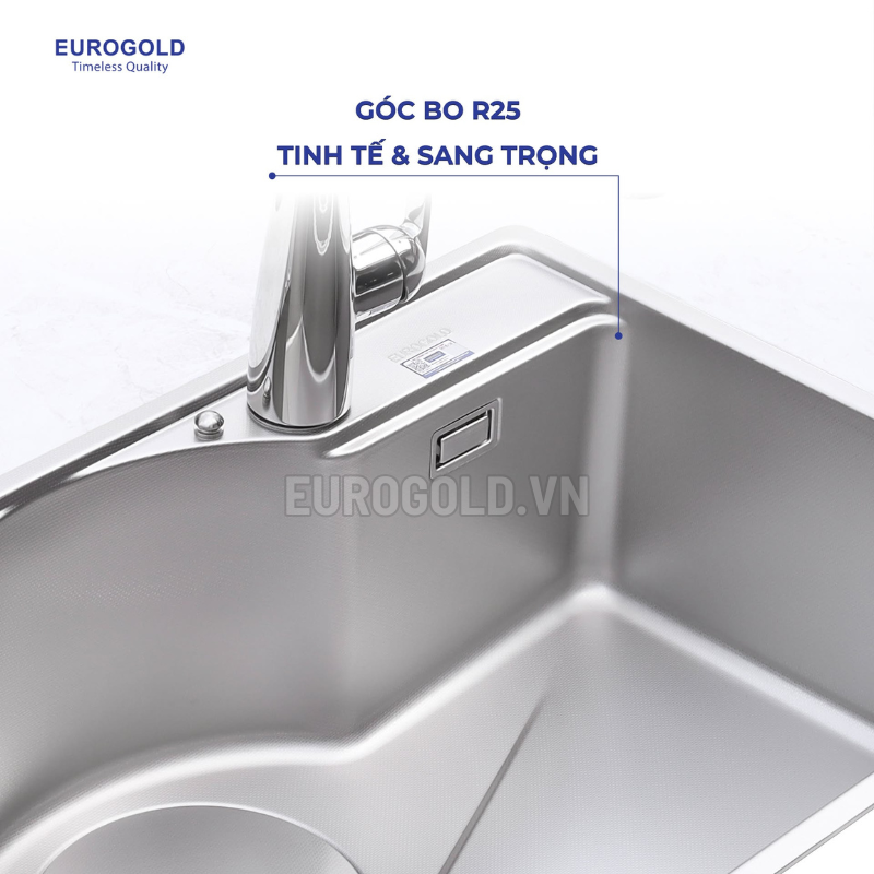 Chậu rửa bát Eurogold EUD27848 - 780x480x230mm - ảnh 5