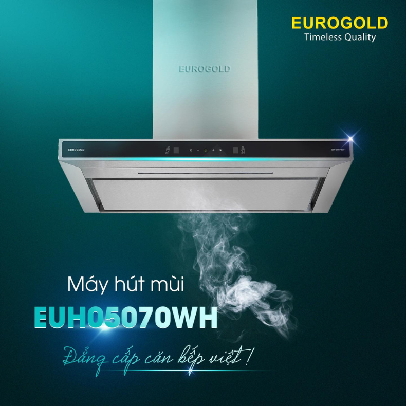 Máy hút mùi chữ T Eurogold EUH05070WH - màu trắng, 70cm