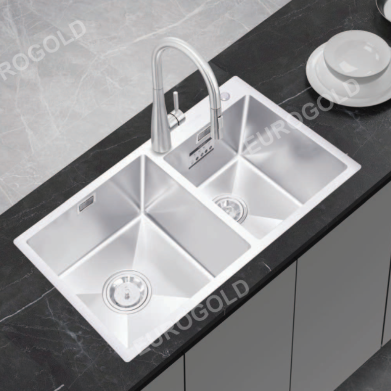 Chậu rửa bát Eurogold EUC28248GA - 820x480x230mm