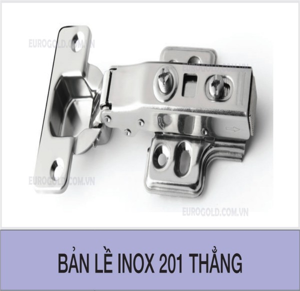 Bản lề inox 201 thẳng Eurogold EWS101