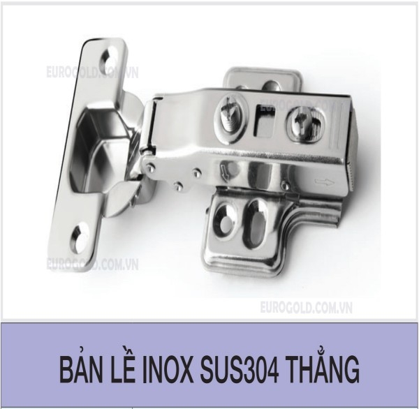 Bản lề inox SUS304 thẳng Eurogold EWP101
