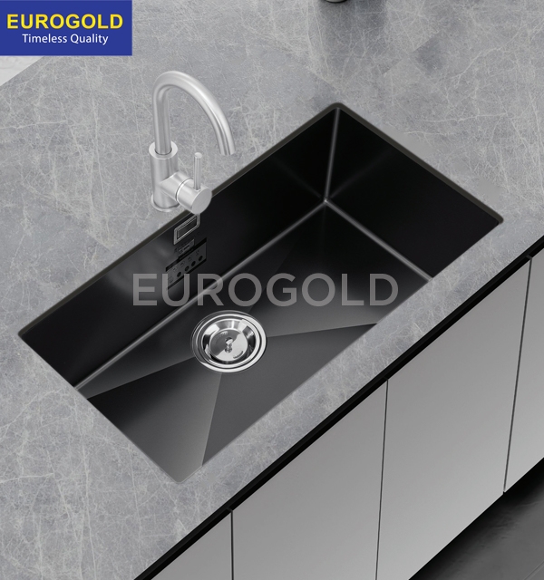 Chậu rửa bát chống xước Eurogold EUC18045LD - 800x455x230mm