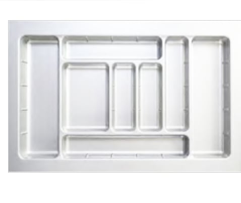 Khay chia thìa dĩa nhựa Eurogold ETW800 - màu trắng, 80cm