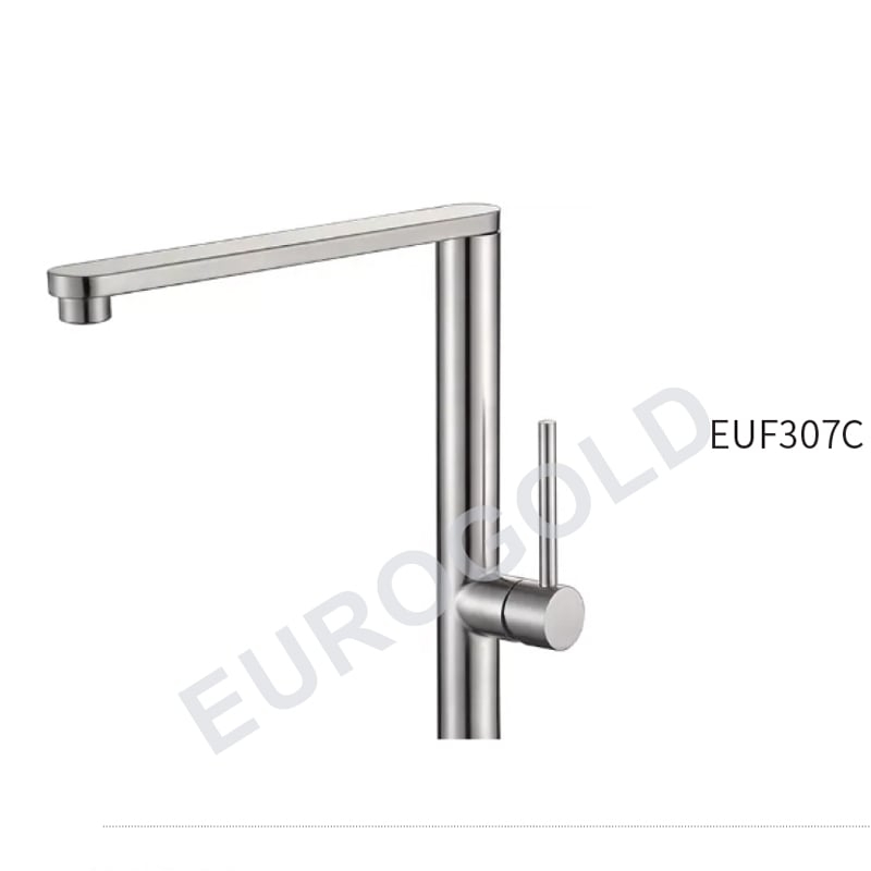 Vòi rửa bát Eurogold EUF307C - inox SUS304, bóng gương