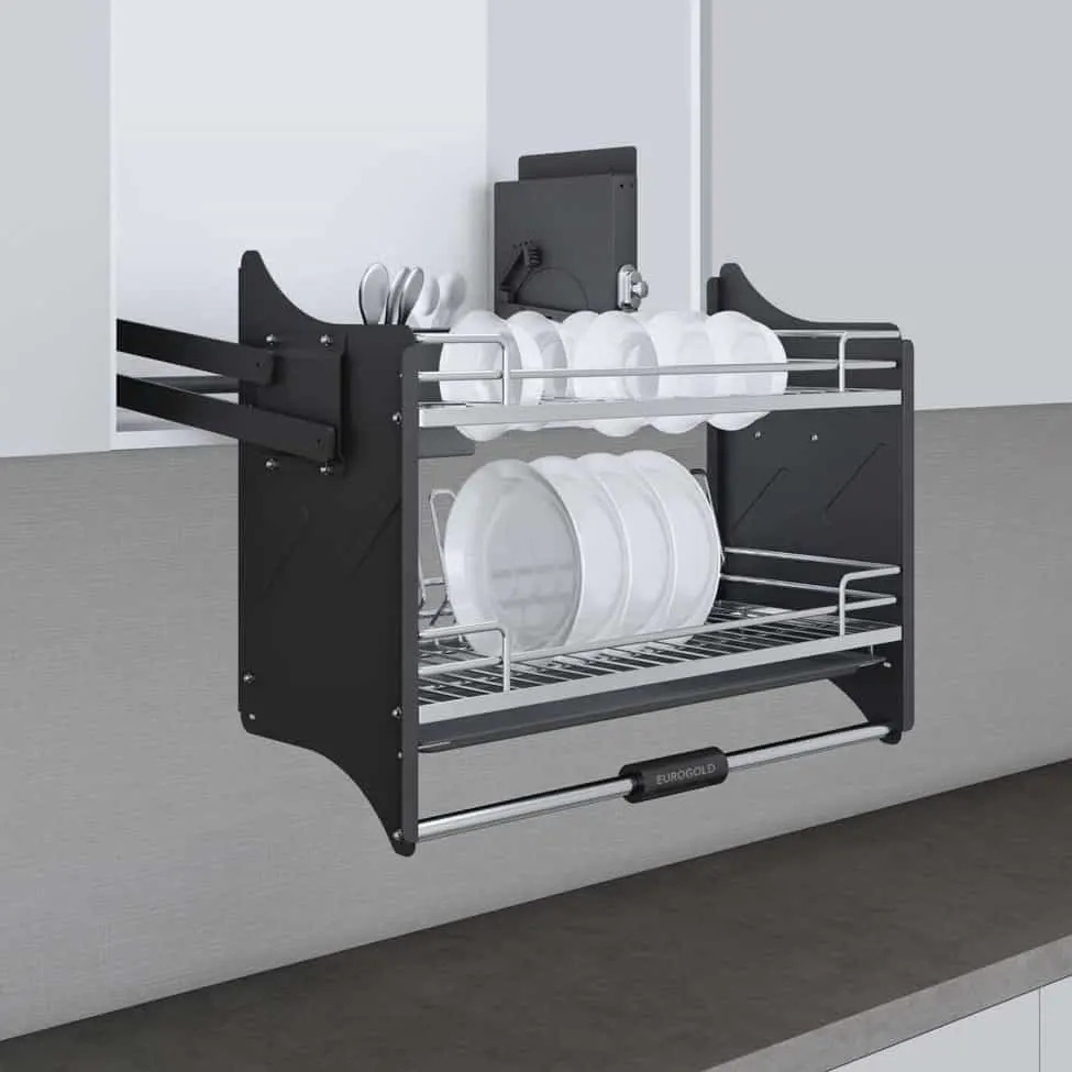 Giá bát di động Eurogold EPV9080PRO - Inox SUS304, nan Oval, 80cm