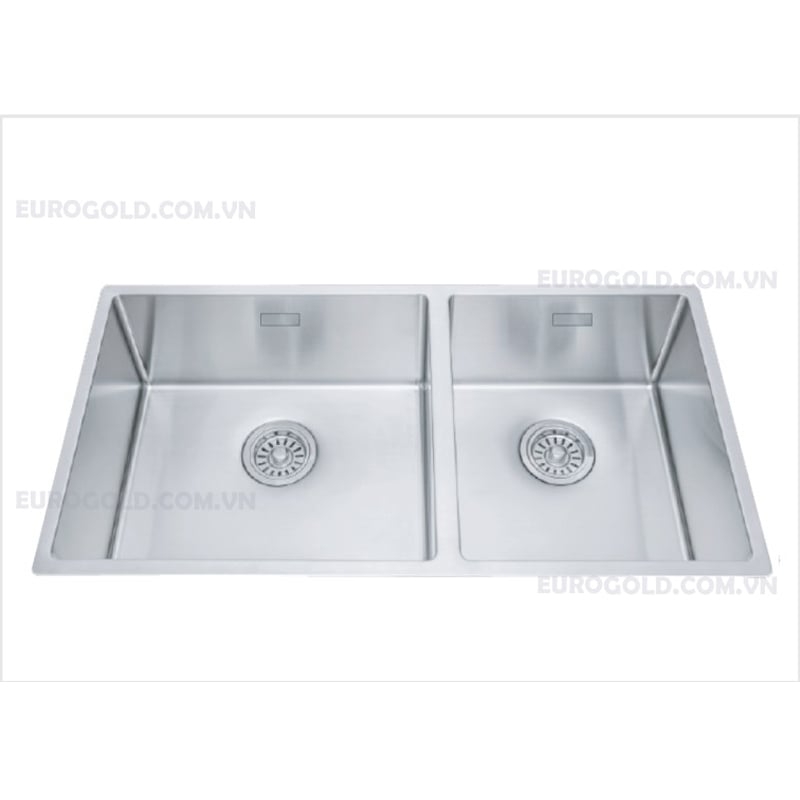 Chậu rửa bát Eurogold EUS68144 - 810x440x220mm - ảnh 2