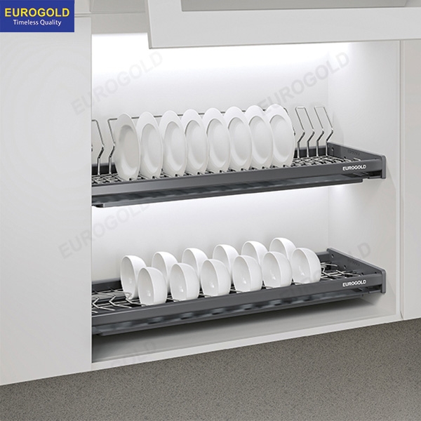 Giá bát cố định nan Oval Eurogold EPO8370VX - tủ 70cm