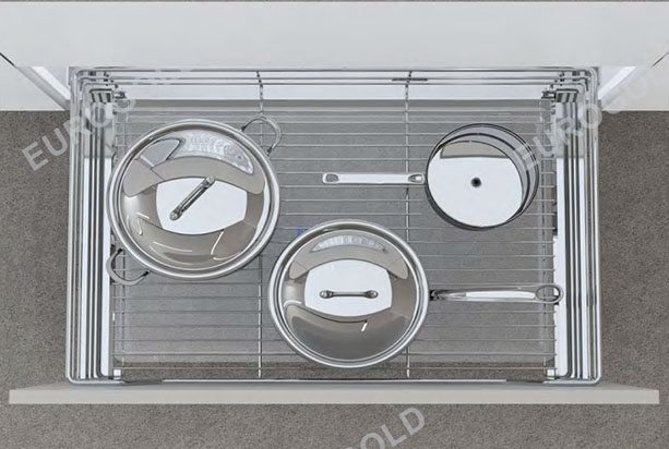 Giá xoong nồi inox nan âm tủ Eurogold EGT6190VX - tủ 90cm - ảnh 2