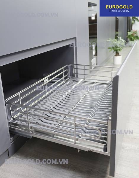 Giá xoong nồi nan Oval âm tủ Eurogold EPO6380VX - tủ 80cm - ảnh 3