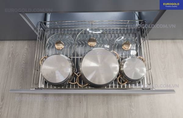 Giá xoong nồi nan Oval âm tủ Eurogold EPO6360VX - tủ 60cm - ảnh 4