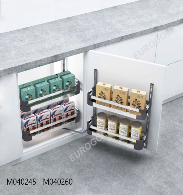 Hệ giá kho hộp 2 tầng cánh mở Eurogold EKB15245 - tủ 45cm