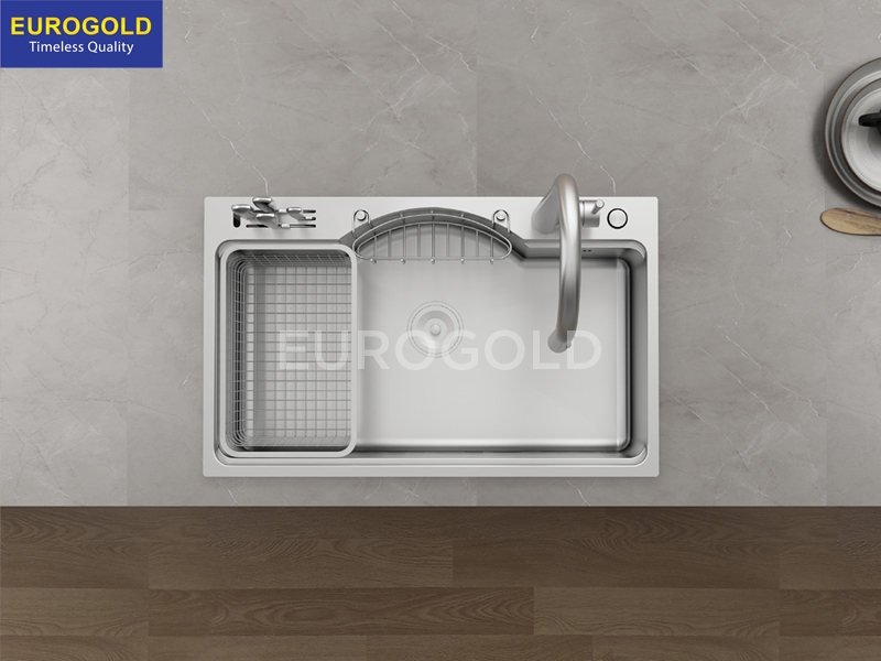 Chậu rửa bát Eurogold EUD37848GA - 780x480x230mm - ảnh 2