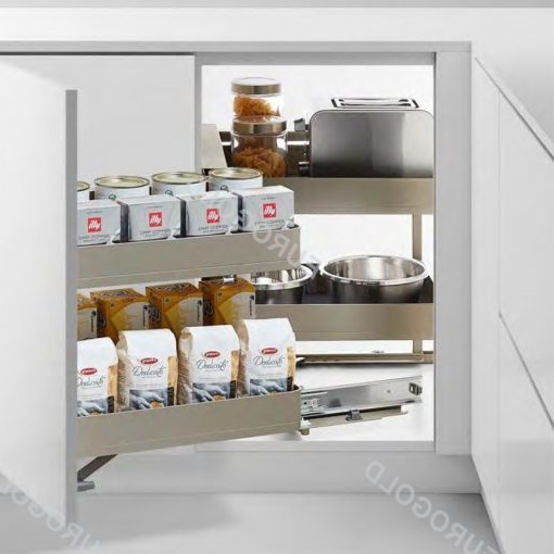 Giá góc liên hoàn Eurogold EUM101 - Nhôm sơn tĩnh điện, màu champagne gold, trái