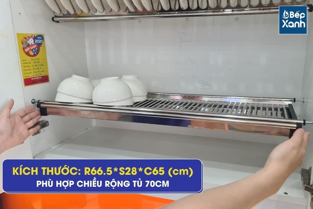 Giá bát cố định Eurogold EU01070 - Inox 201, 70cm - ảnh 2