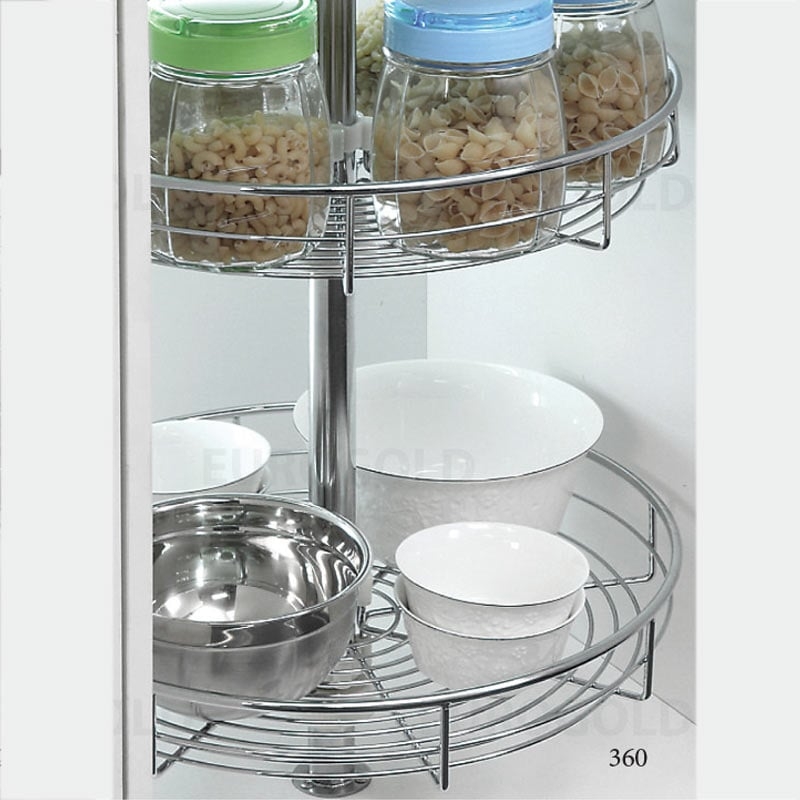 Mâm xoay 360 độ Eurogold TR360A - Inox mạ crom, 80cm
