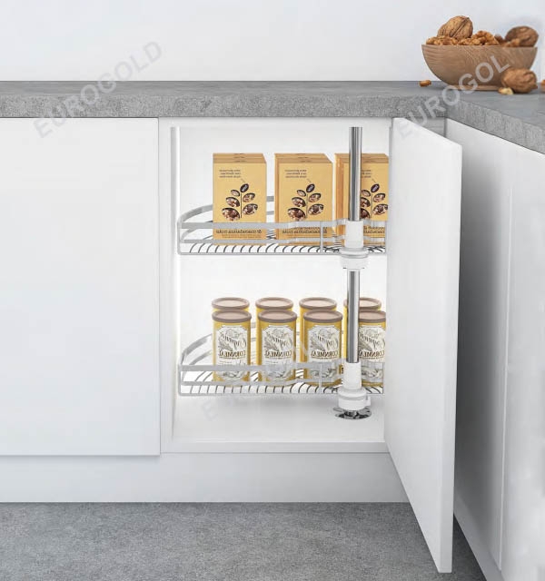 Mâm xoay inox nan dẹt 180 ° Eurogold EXL18070 - tủ 70cm - ảnh 3