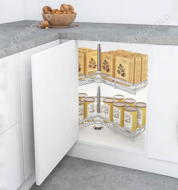 Mâm xoay inox nan dẹt 270 ° Eurogold EXL27080 - tủ 80cm