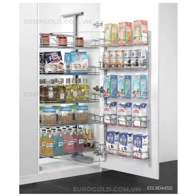 Tủ kho 4 tầng Eurogold EG80460S - Inox mạ crom, 60cm