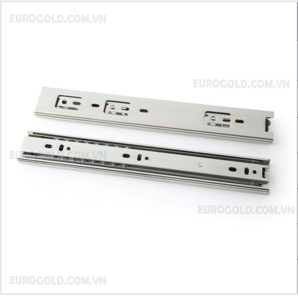 Ray bi 3 tầng SUS304 không giảm chấn size 45 Eurogold EST050 - tải 40kg