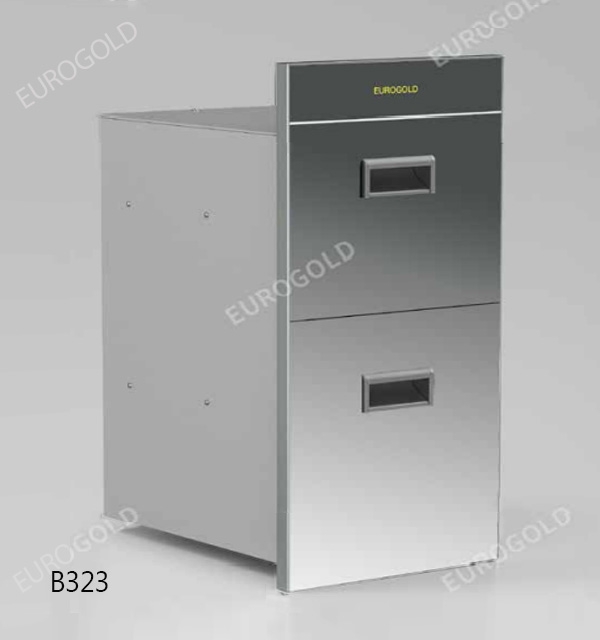 Thùng gạo gương 2 tầng Eurogold GB322S - tủ 30cm, màu bạc - ảnh 3