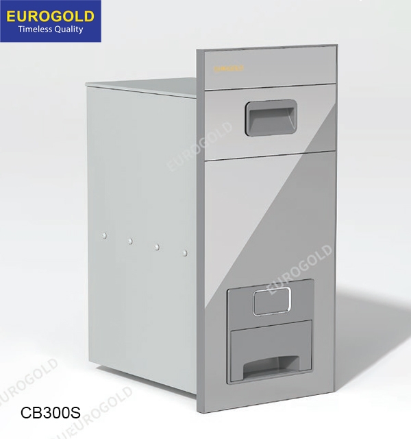 Thùng gạo gương nút nhấn Eurogold GC300S - tủ 30cm, màu bạc - ảnh 2