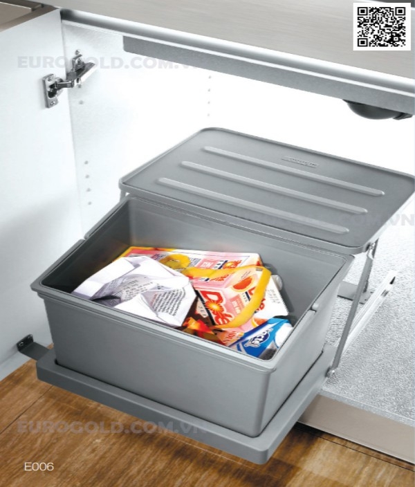 Thùng rác âm tủ cao cấp Eurogold ERT106 - tủ 40cm - ảnh 2