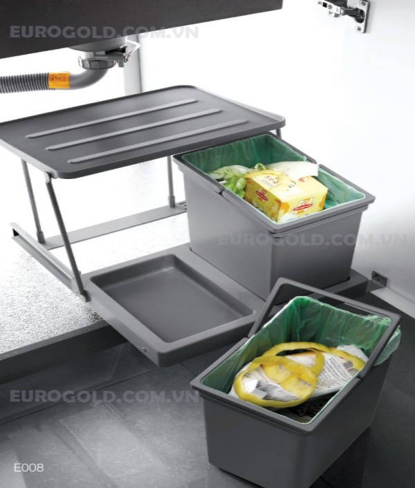 Thùng rác âm tủ cao cấp Eurogold ERT106 - tủ 40cm