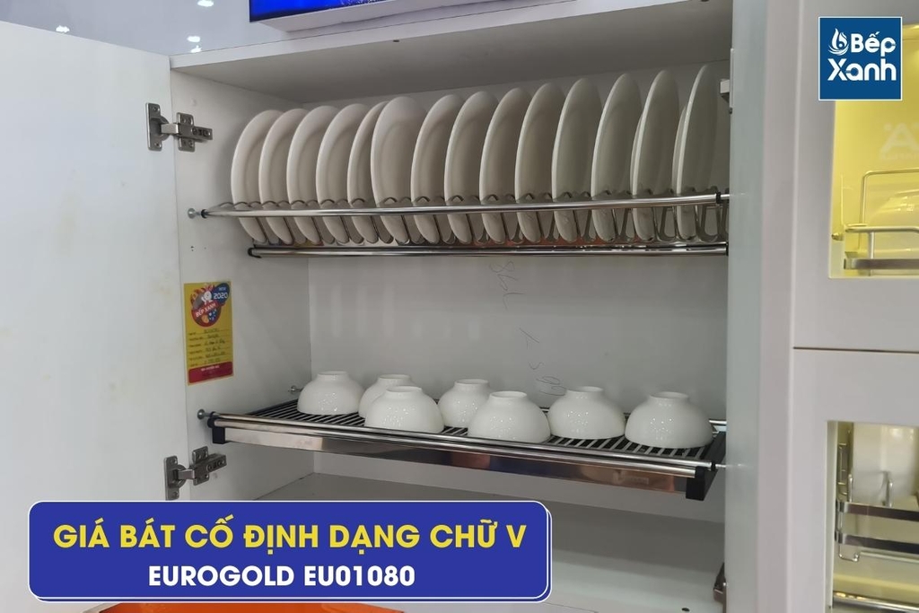 Giá bát cố định Eurogold EU01080 - Inox 201, 80cm - ảnh 2