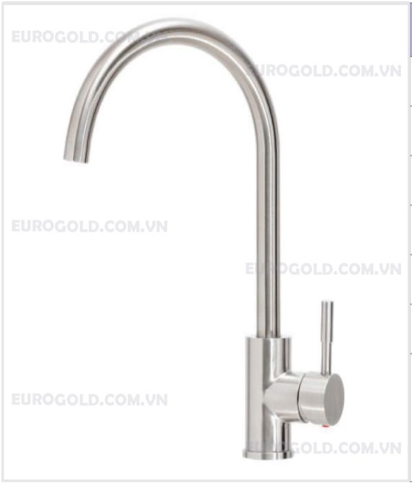 Vòi rửa bát Eurogold EVF016M - inox 304, inox mờ - ảnh 2