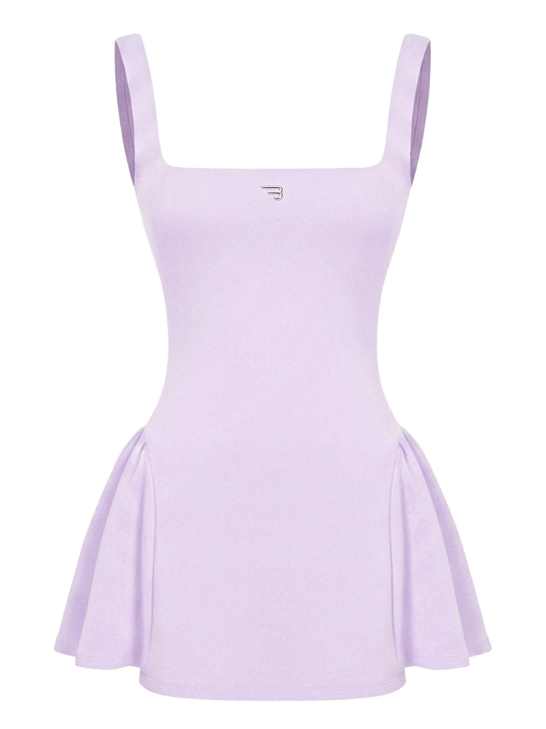 BRETH Heather Dress - Tím